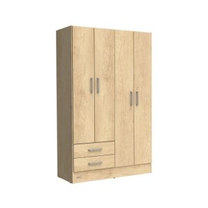 Placard 4 puertas de Abrir y 2 Cajones Con Guías Metálicas