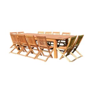 Juego Grandis Mesa Extensible + 10 Sillas