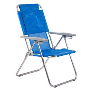 Sillón Plegable Respaldo Alto Aluminio