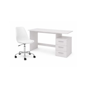 Escritorio Study + Silla Tulip Con Ruedas