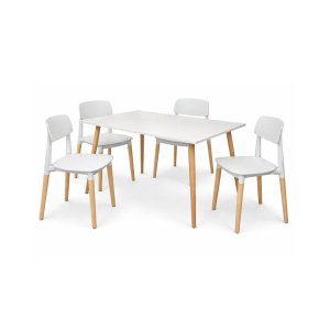 Mesa Kaunas 1,20m + 4 Sillas Milan